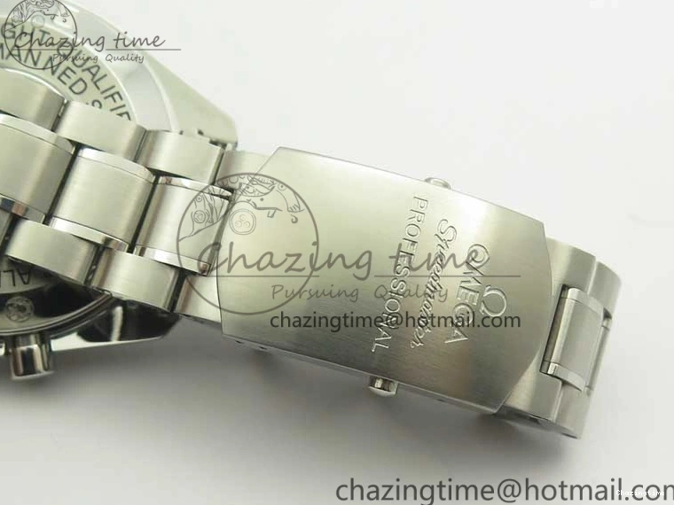 0114 Durable Speedmaster Professional SS OMF Best Edition Black Dial on SS Bracelet Manual Winding Chrono Movement 7995